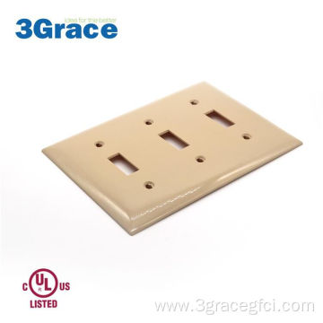 3 Gang Switch Cover Plate Ivory